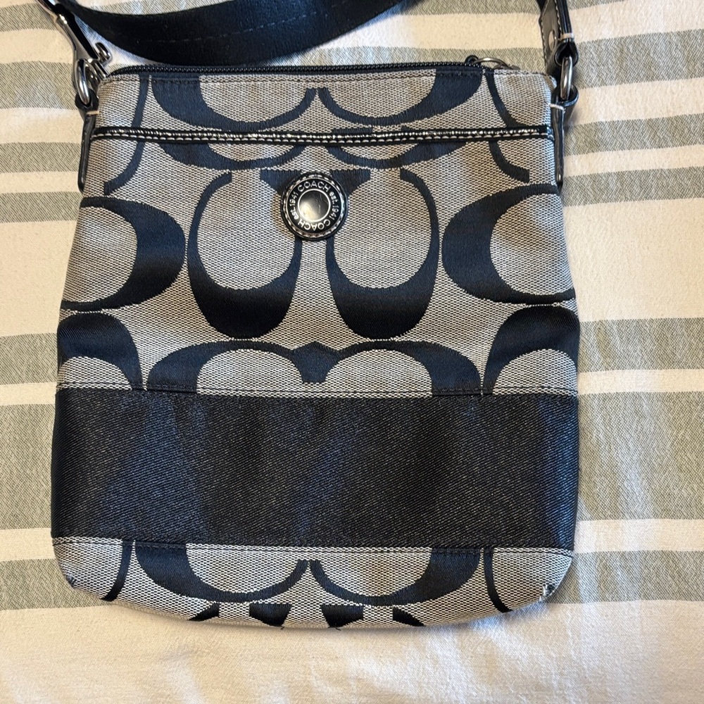 Coach Black and Gray Crossbody Bag - Picture 2 of 5